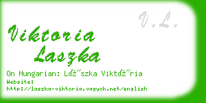 viktoria laszka business card